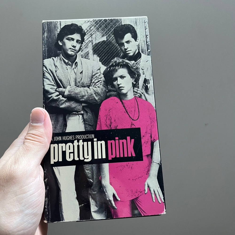 Pretty in Pink VHS Tape 1986 Molly Ringwald John Hughes Paramount PG-13 1858